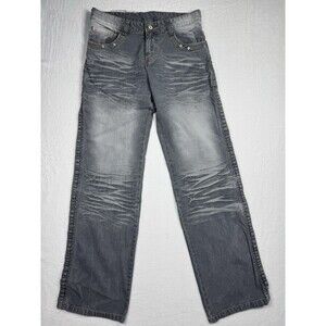 Vintage Proton Y2K Mens Jeans 31 x 34 Gray Baggy Skater  Hip Hop 90s